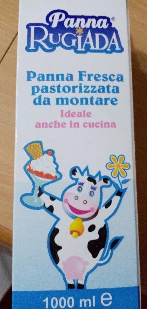 Panna fresca pastorizzata da montare
