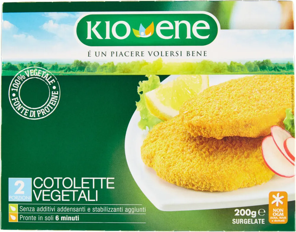 Cotolette vegetali surgelate