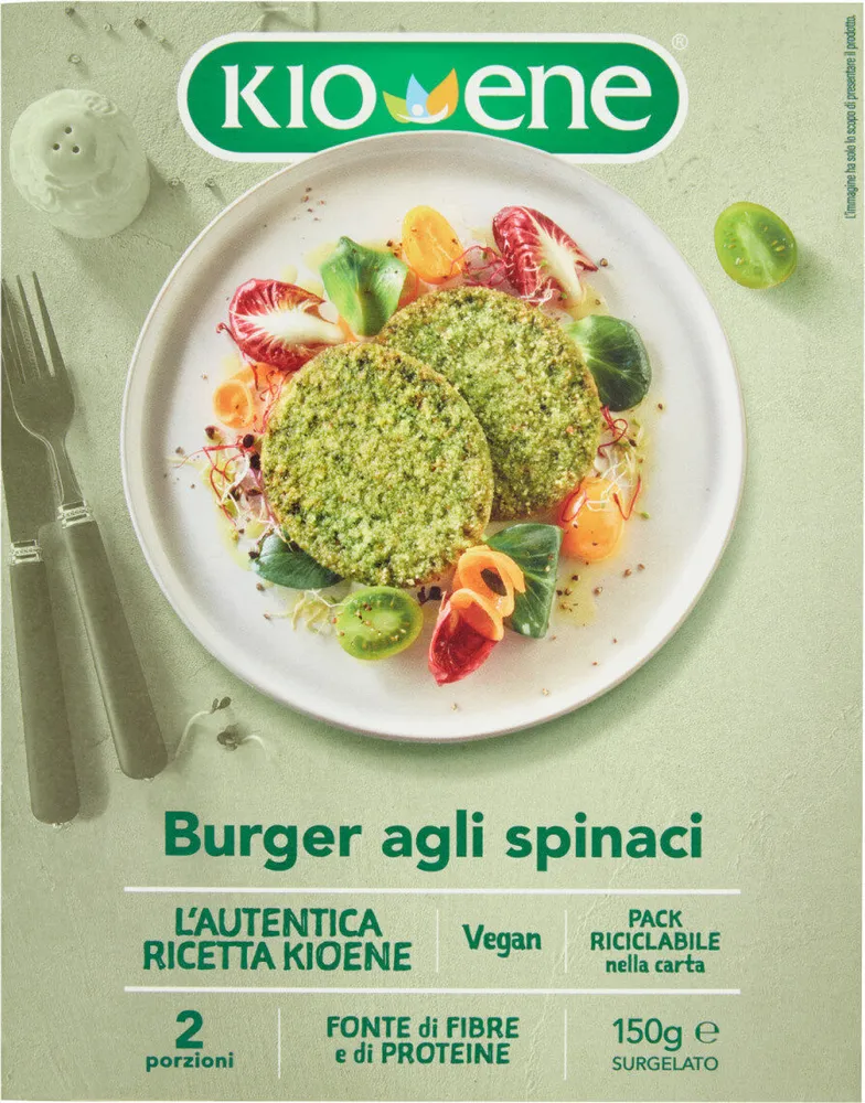 Burge agli spinaci surgelato
