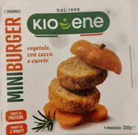 Mini burger vegetale con zucca e carote