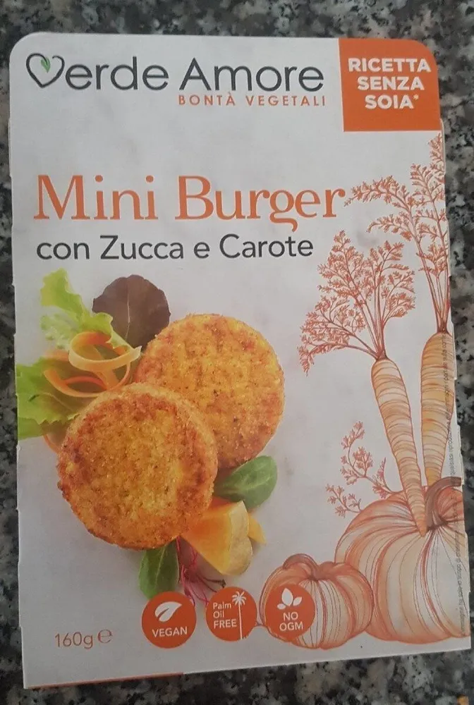 Mini Burger con Zucca e Carote