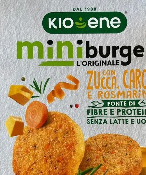 Mini Burger con zucca, carote e rosmarino