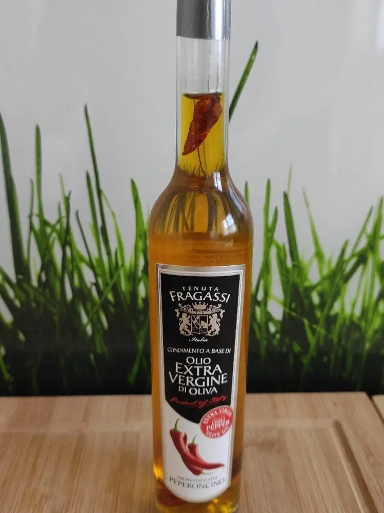 Huile d'olives extra vierge arôme peperonni
