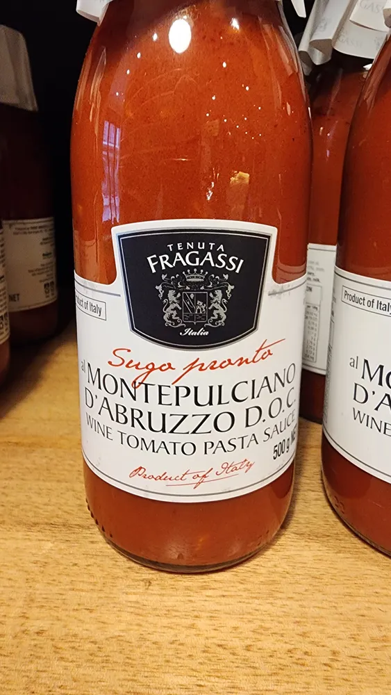 al Montelpulciano D'abruzzo D.O.C Wine Tomato Pasta Sauce