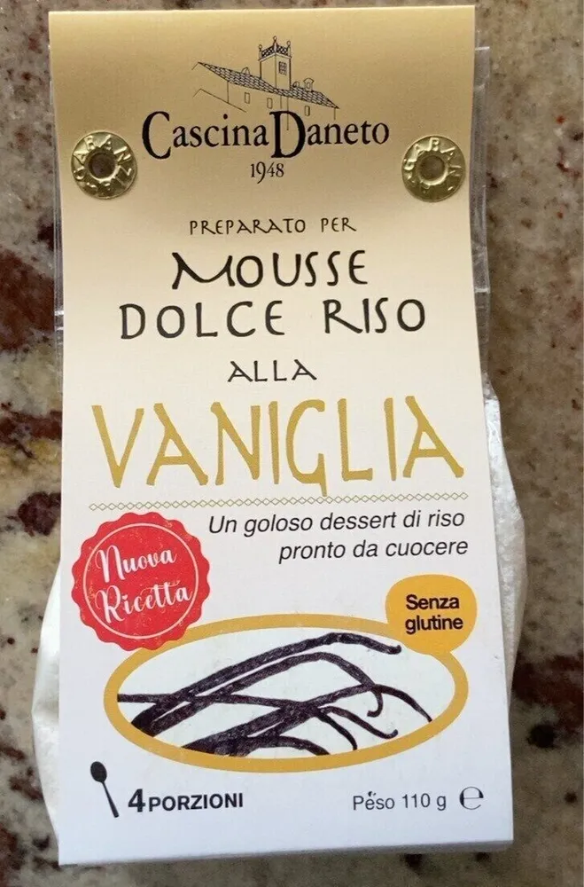 Prearato per mousse dolce riso alla vaniglia