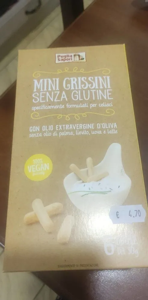 Mini grissini senza glutine
