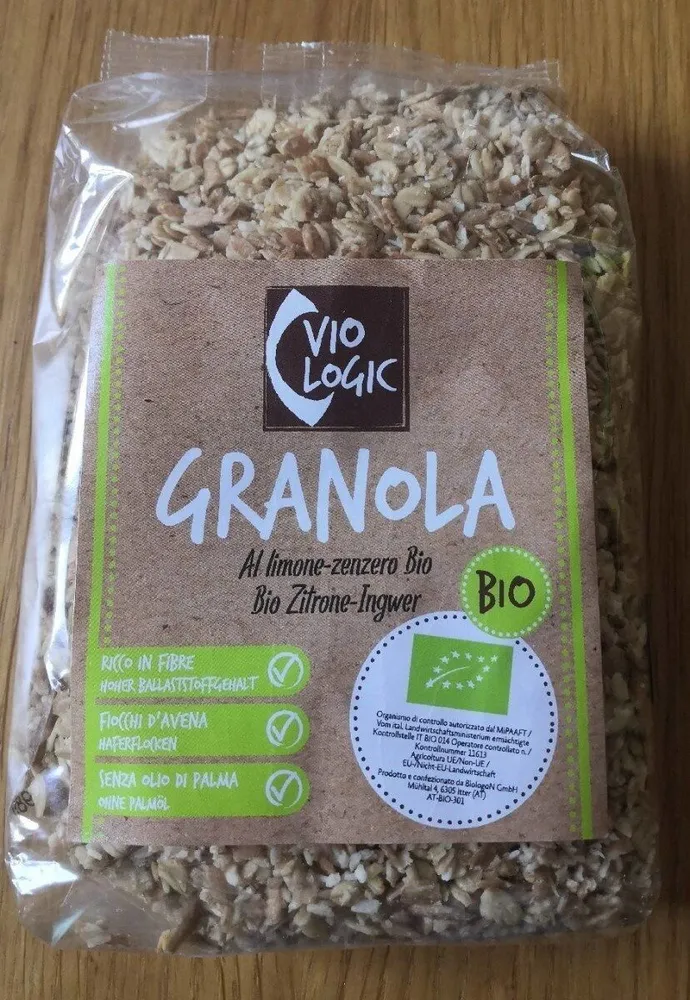 Granola al limone-zenzero bio