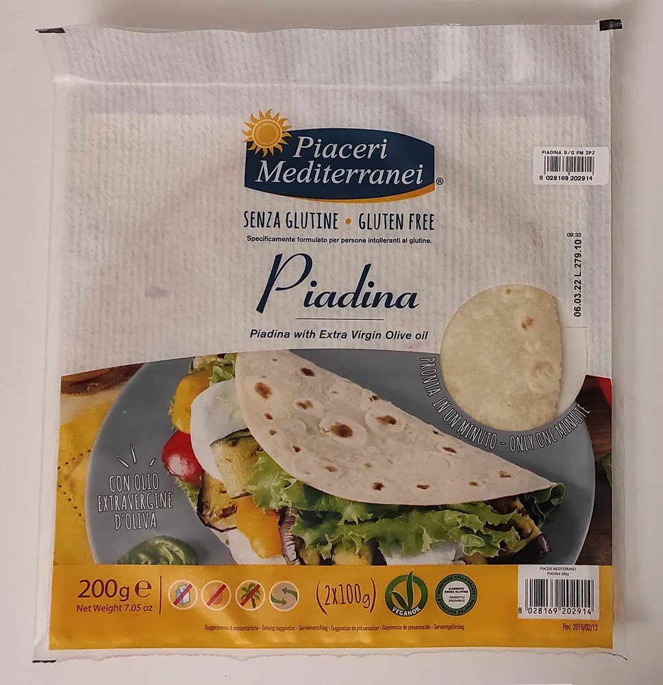 Piadina senza glutine