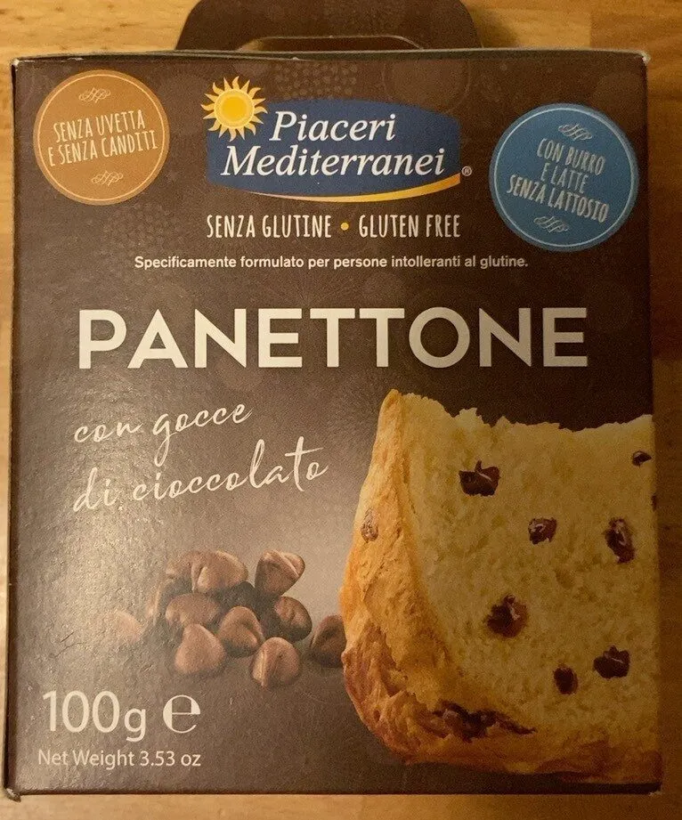 Panettone con gocce di cioccolato