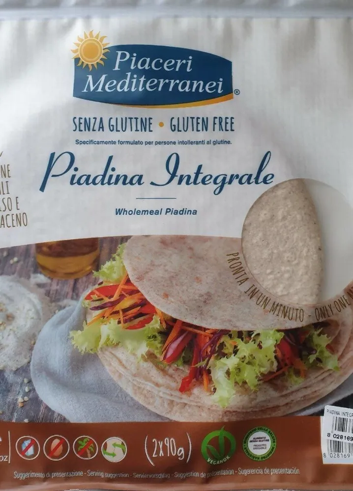 Piadina integrale senza glutine