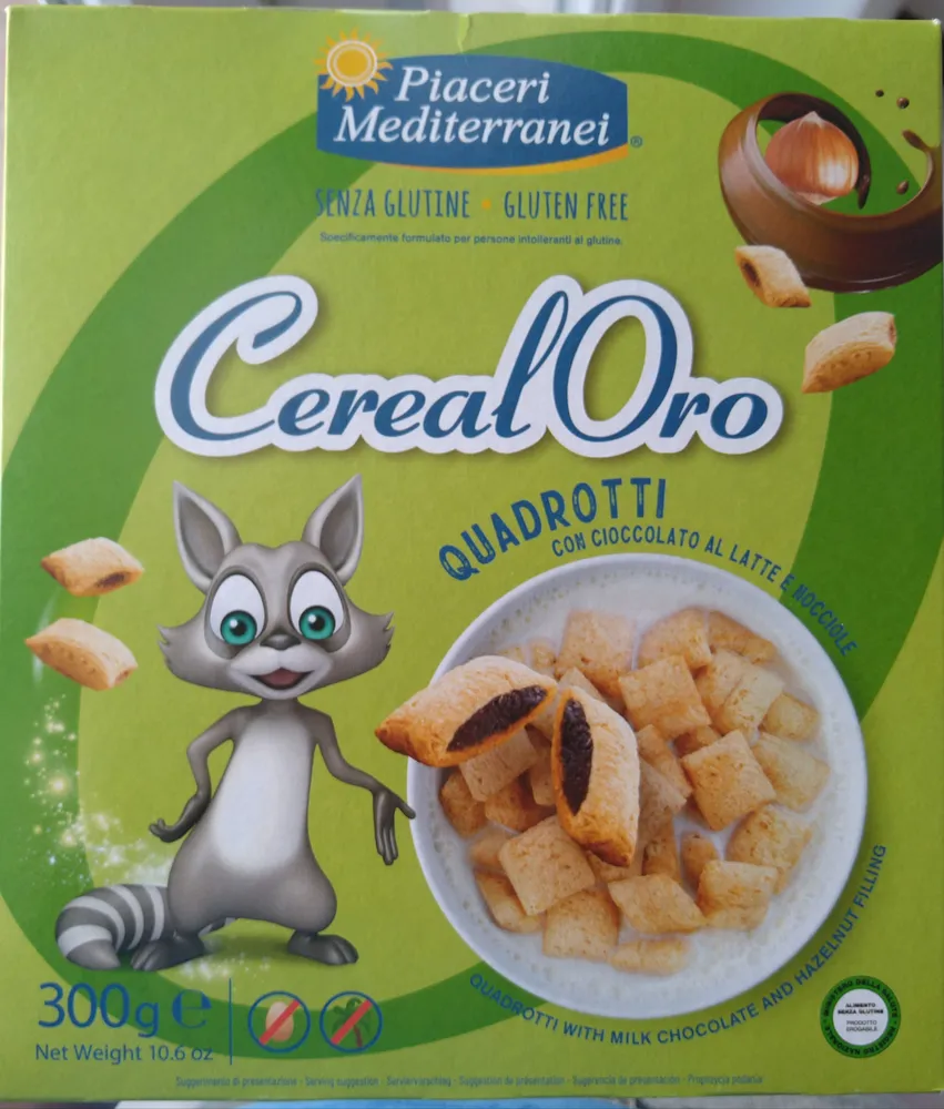 Quadrotti con cioccolato al latte e nocciole