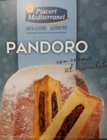 Pandoro con crema de chocolate sin gluten