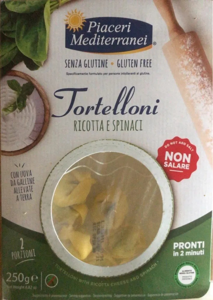 Tortellini ricotta e spinaci Senza glutine
