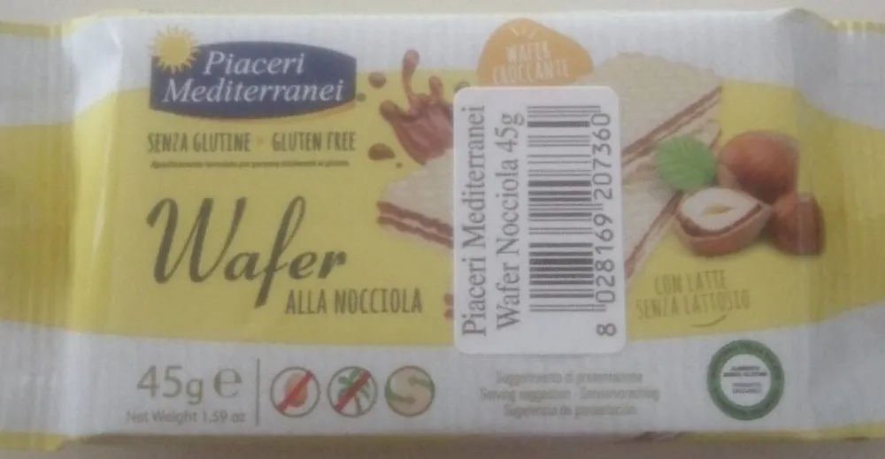 wafer alla nocciola