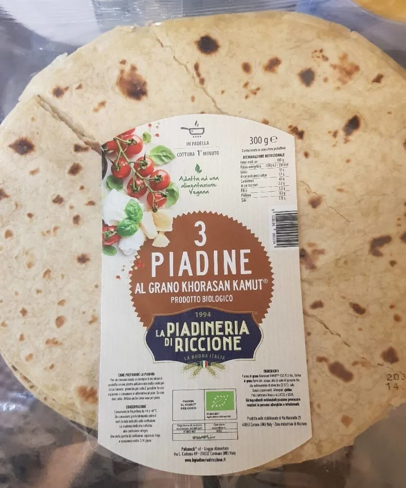 Piadine al grano khorasan kamut