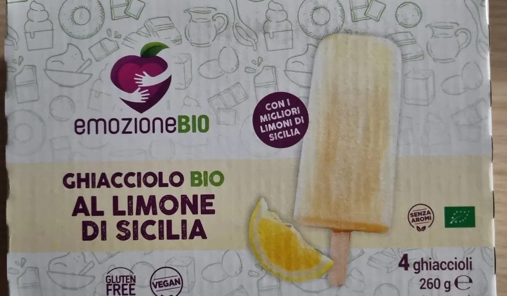 Ghiacciolo bio al limone di sicilia