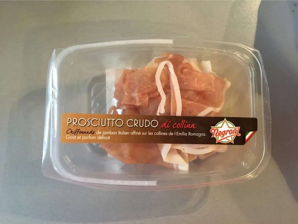 chiffonade de jambon