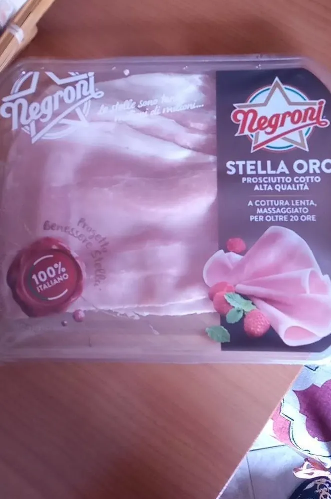 Negroni stella oro prosciutto cotto