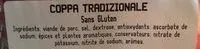 Chiffonnade de coppa Tradizionale
