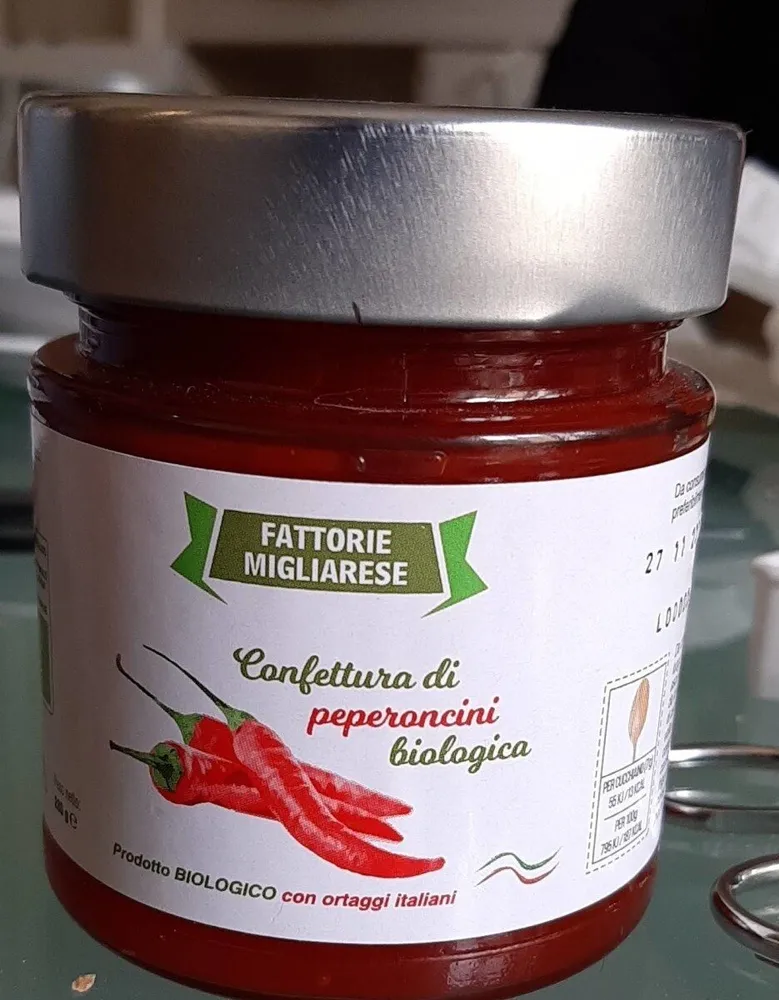 Confettura di peperoncini biologici