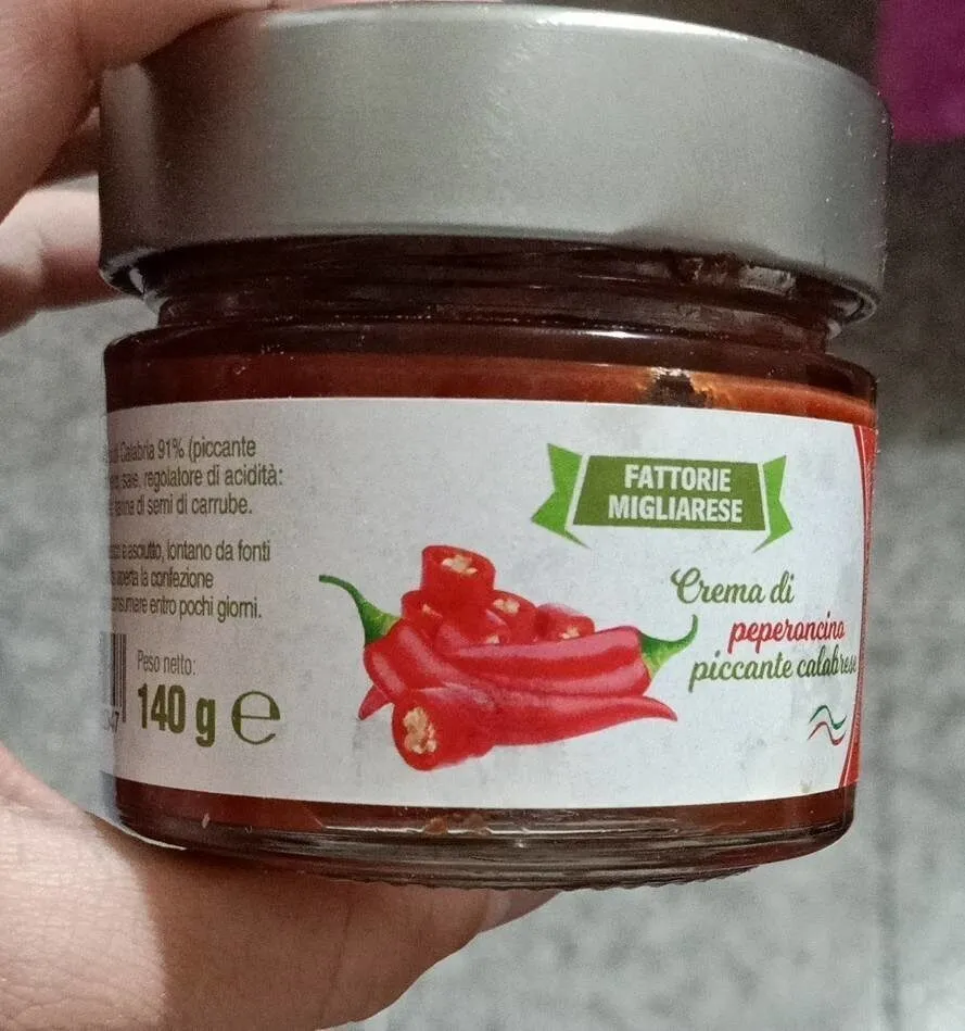 Crema di peperoncino piccante calabrese