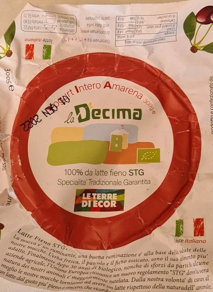 Yogurt Intero Amarena