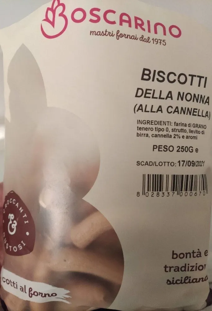 Biscotti della nonna alla cannella