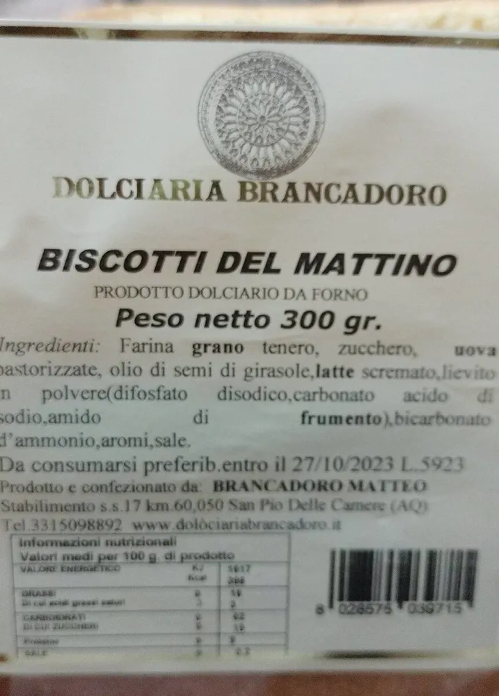 Biscotti del mattino
