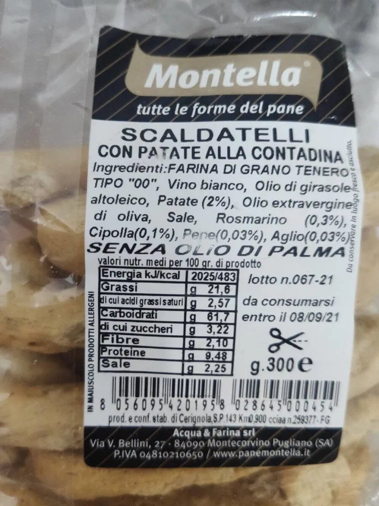 Scaldateli con patate alla contadina