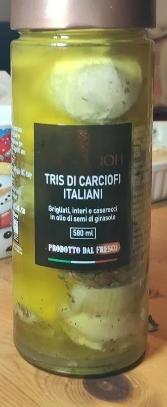 Tris di carciofi italiani