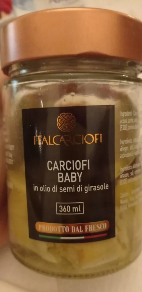 Carciofi baby in olio si semi di girasole