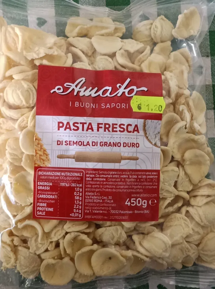 Pasta Fresca di Semola di Grano Duro