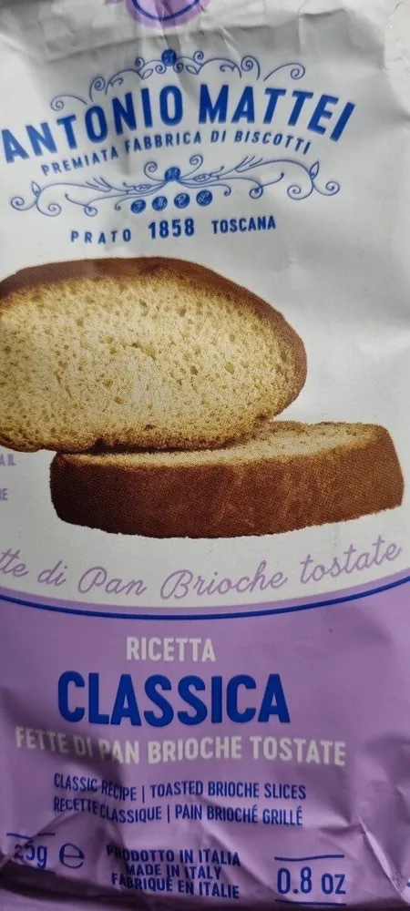 Fetta  classica di pan brioche tostata