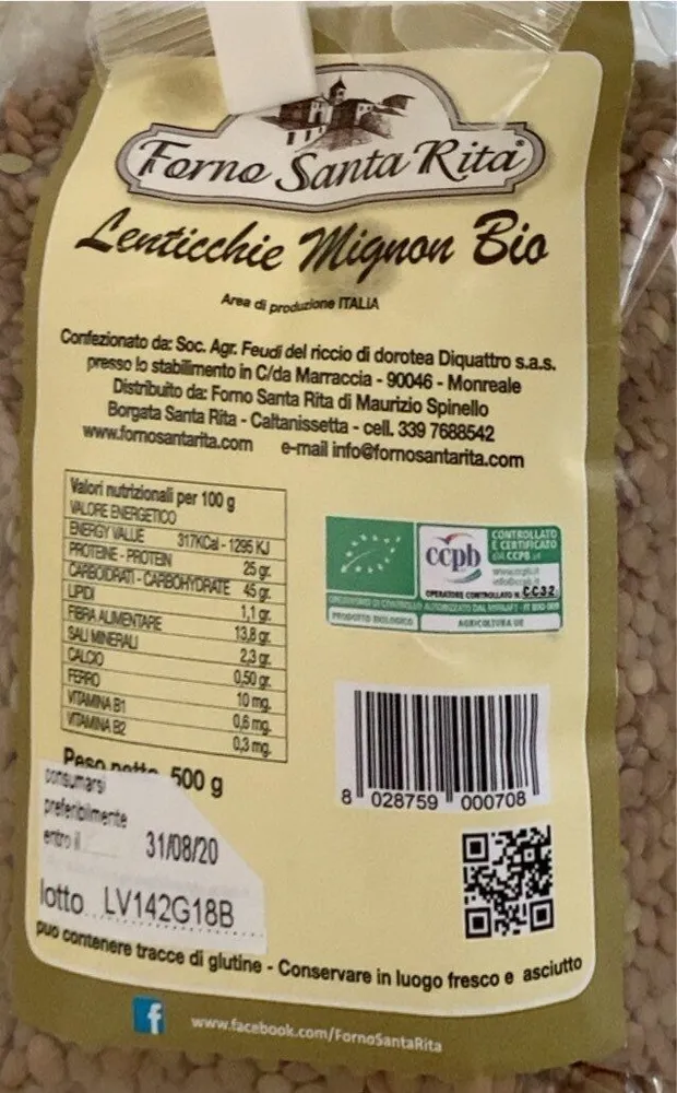 lenticchie mignon bio