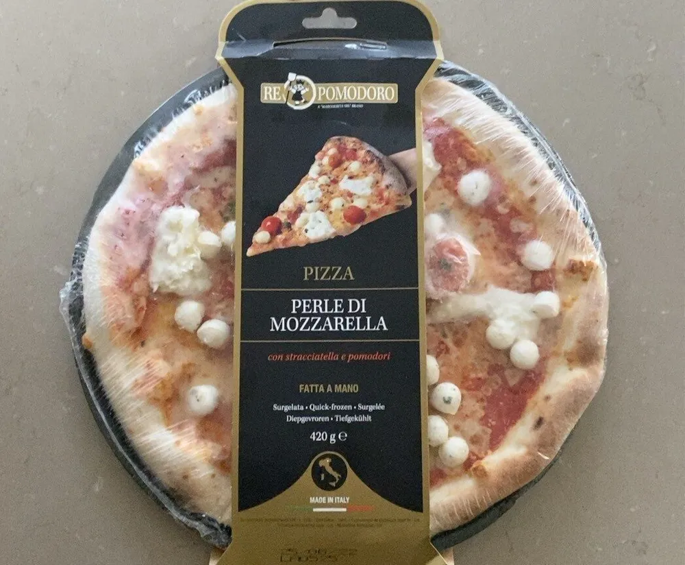 Pizza perle di mozzarella