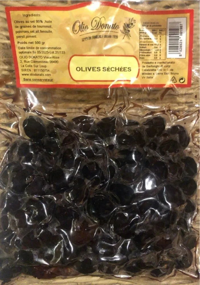 Olives sechees Olio Donato