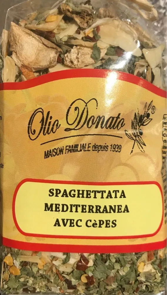 Spaghettata mediteranea avec cepes Olio Donato