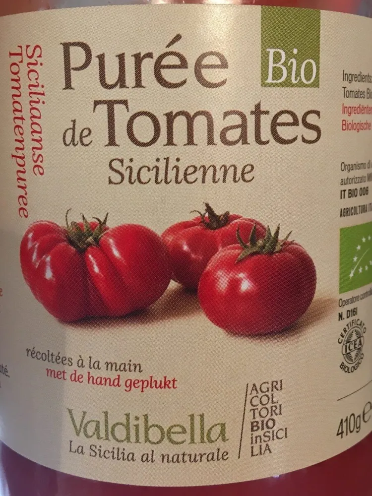 Purée de tomates sicilienne