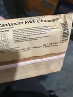 Cantuccini with chocolate