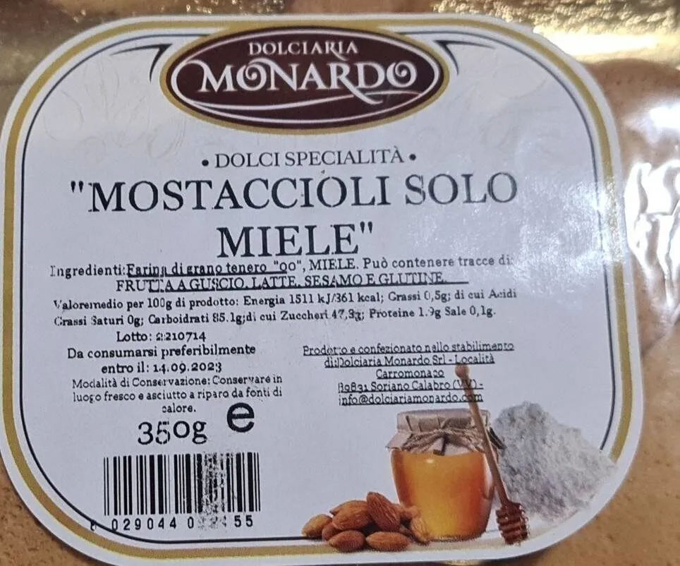 Mostaccioli solo miele