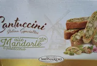 Cantuccini alle mandorle 25% e pistacchio