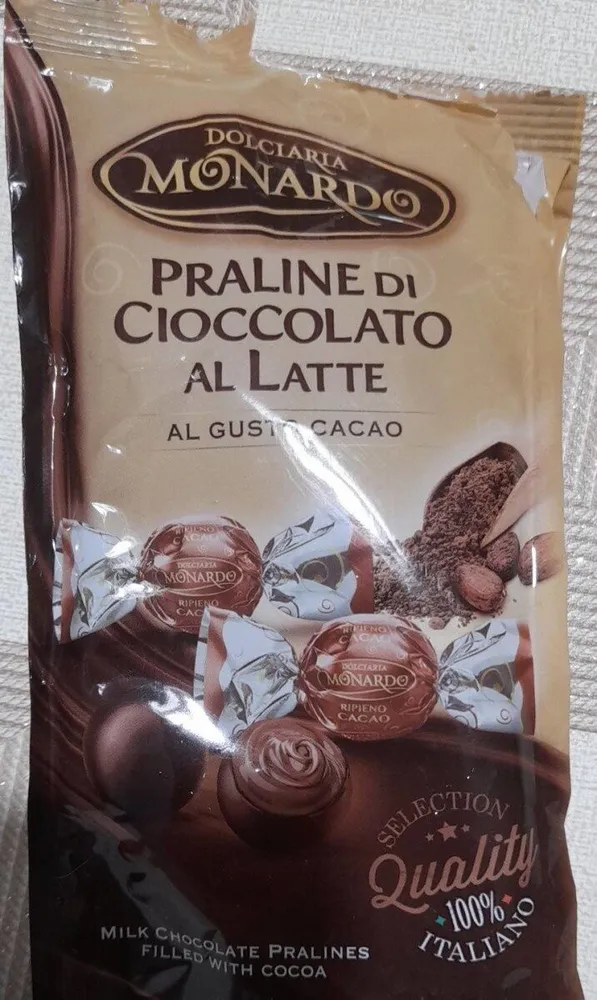 Praline di cioccolato al latte