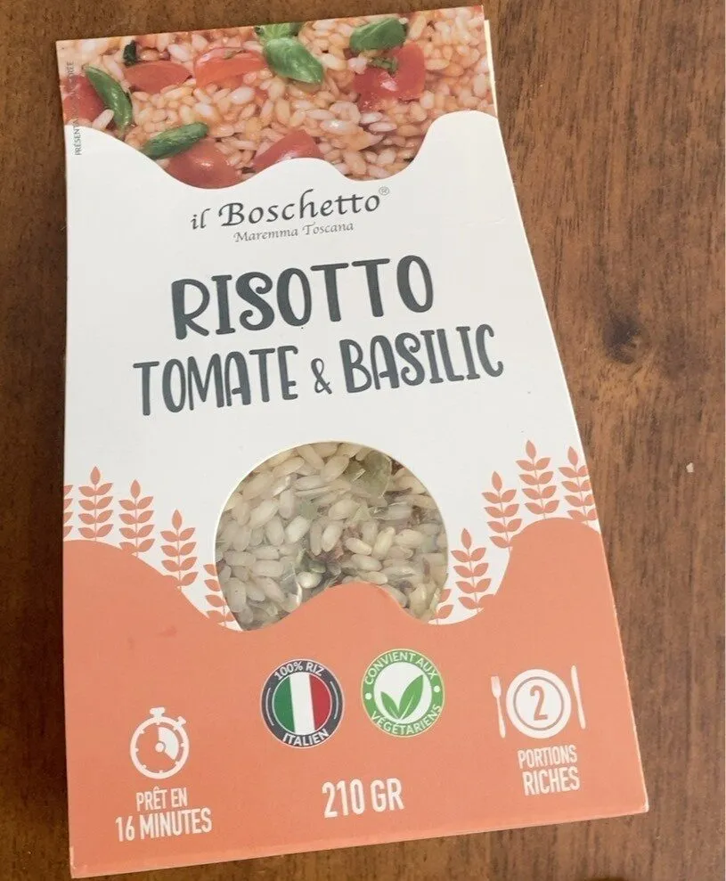 Risotto tomate et basilic