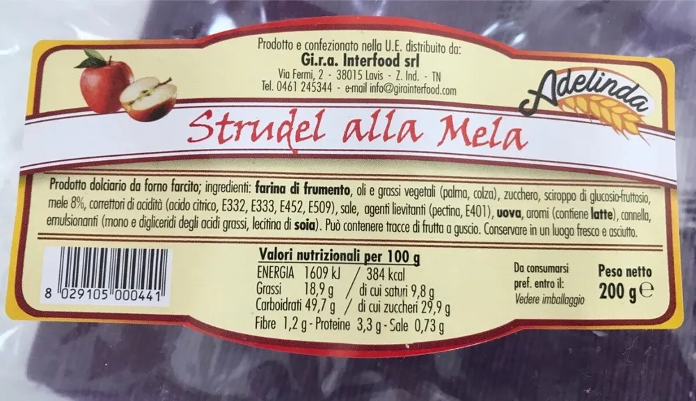 Strudel alla mela