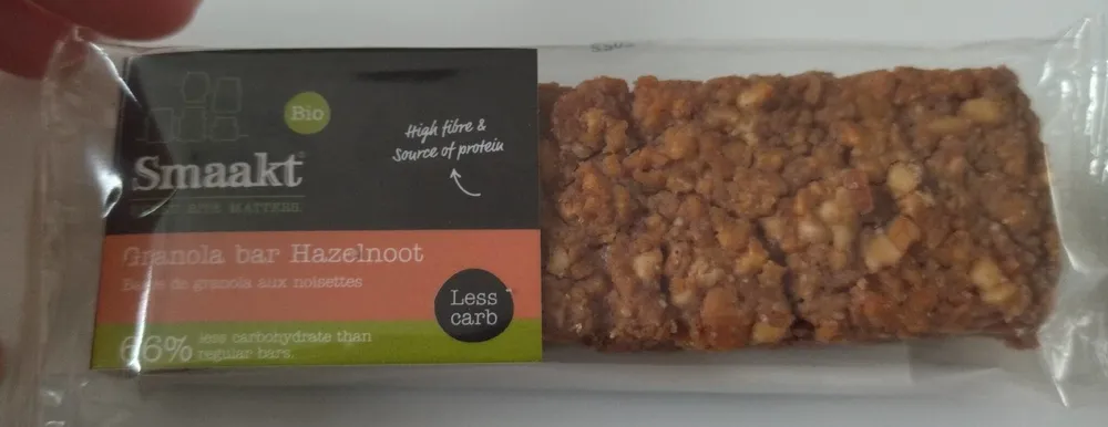 Granola bar hazelnoot