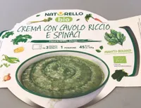 Crema con cavolo riccio e spinaci