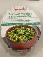 Zuppa con cannellini e cavolo romanesco