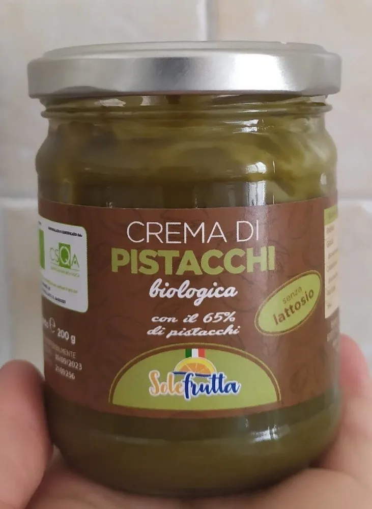 Crema di Pistacchi biologica