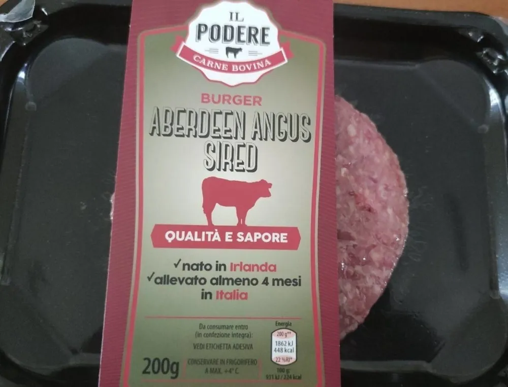Burger bovino adulto