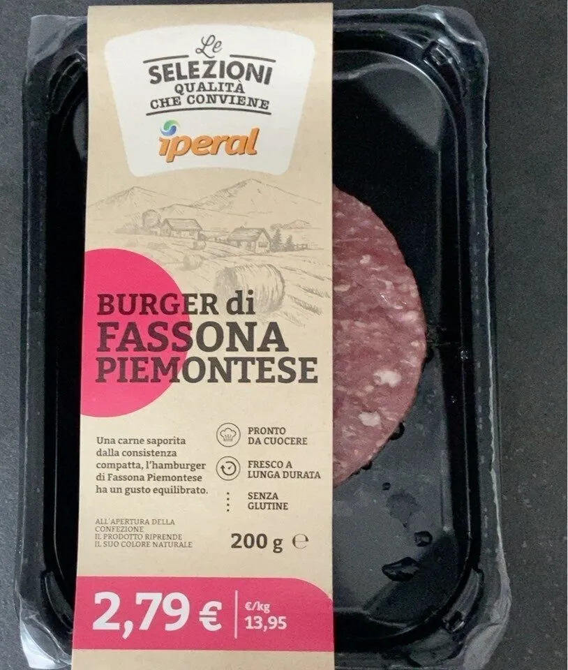 Burger di fassona piemontese